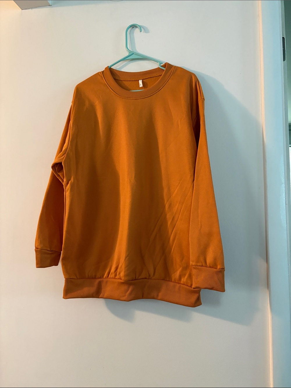 Men's Orange Crewneck Sweater